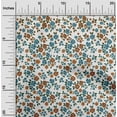 thumbnail image 2 of oneOone Polyester Spandex Medium Blue Fabric Floral Craft Projects Decor Fabric Printed By The Yard 56 Inch Wide-6612, 2 of 4