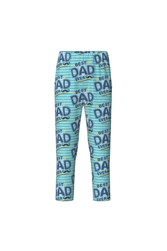 Best Dad Ever for Teenagers' Pajama Pants Womens Lounge Pants with Pockets Pj Bottoms Pants for Men-Small