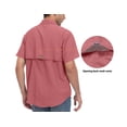 thumbnail image 2 of Little Donkey Andy Men's UPF 50+ UV Protection Shirt, Long Sleeve Fishing Shirt, Breathable and Fast Dry Watermelon Red XS, 2 of 7