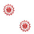 thumbnail image 2 of Sonducket Polea de cerámica para bicicleta de carretera negra/roja/dorada accesorio de desviador trasero rodillo de rueda profesional resistente al Rojo 14T 2piezas Sonducket CBP386390, 2 of 5