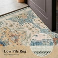 thumbnail image 4 of ARICOEASY 8'x10' Washable Area Rugs, Vintage Beige Blue Distressed Non-Slip Soft Low-Pile Carpet for Living Room, Bedroom, Dining Room and Office, 4 of 8