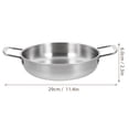 thumbnail image 4 of COSMOBETTY Small Pot Ramen Noodle Pot Silver 3Pcs Kitchen Assistant, 4 of 6