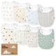 thumbnail image 1 of Paquete de 8 baberos orgánicos para bebés KeaBabies, suaves y absorbentes, 1 of 9