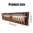 thumbnail image 2 of Vaupan Digit Standard Abacus Soroban Professional 17 Column (10.2 inch) Math Abacus, Math Calculating Tool with Reset Button for Adults Kids (Brown), 2 of 7