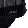 thumbnail image 2 of HESHENG Men´s Knitted Hat Collar Two-piece Outfit Men Winter Warm Hat Knit Visor Beanie Fleece Lined Beanie Cap, Navy blue, 2 of 9