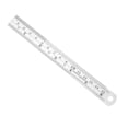 thumbnail image 3 of KAKOWELY Stainless Steel Ruler 4Pcs Double Scale Stainless Steel Straight Ruler Britain Standard Ruler for Student Silver（15cm）6.69"X0.79"X0.04", 3 of 4