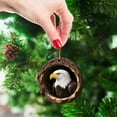 thumbnail image 4 of geerera 2D Acrylic Eagle Ornament, Tree Hole Animals Christmas Decor, Hanging Holiday Pendant, for Christmas Tree Holiday Party Gifts Decoration, 4 of 9