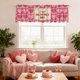 thumbnail image 5 of Uuiauoio Valentine's Day Short Curtain Love Heart Kitchen Valance for Window Valentines Day Small Window Treatment Rod Pocket Cafe Valance for Dining Room Bedroom Decor, 5 of 6