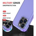 thumbnail image 6 of Diverbox Phone Case for iphone 16 Pro Max with Screen Protector, Heavy Duty Protection Shockproof DropProof Cover Compatible with MagSafe - Purple, 6 of 7
