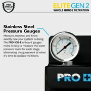 PRO+AQUA ELITE Whole House Well Water Filter System and Water Softener Bundle - Remove Iron, Sulfur, Sediment, and more