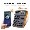 thumbnail image 2 of Mixer 4-Channel DJ Console With Bluetooth USB Sound Card 48V For PC Recording Microphone Live Streaming ,Smart Fader, 2 of 5