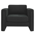 thumbnail image 5 of Armchair Accent Chair, Black, Fabric, Living Kitchen Cafe Bistro Hospitality Restaurant, Modern Contemporary HB34792, 5 of 9