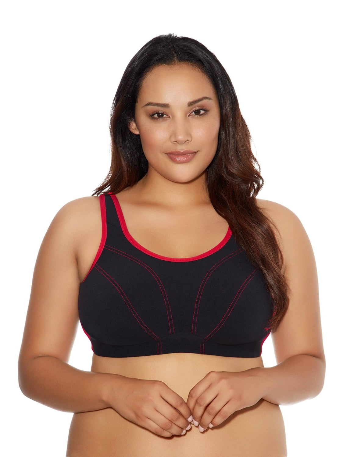 Goddess - Women's Plus-Size Soft Cup Sports Bra, 48D, BLACK - Walmart.com - Walmart.com