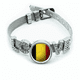 thumbnail image 1 of Bélgica bandera nacional Copa Mundial de futbol Pulsera pulsera pulsera de cristal amor pulsera ajustable, 1 of 2