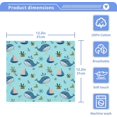 thumbnail image 5 of SKYSONIC Whale Cotton Washcloths Set of 6, Highly Absorbent Soft Fingertip Towel for Bathroom, Gym, Hotel and Spa, 12 x 12 Inch, 5 of 7