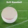 thumbnail image 3 of Unique Bargains 9 Inch Baseball Baseballs Soft Bulk Training Baseball Unmarked Baseballs for Youth, 6 Pack, 3 of 6