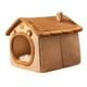 thumbnail image 5 of Cama cueva para mascotas, casa para perros y gatos, lavable, extraíble, con cremallera suave, cálida para invierno para perros pequeños, casa cálida 45cmx40cmx45cm, 5 of 8