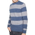 thumbnail image 3 of Gant Men's O1 Donegal Block Stripe Crew, Medium, Marine Melange, 3 of 3