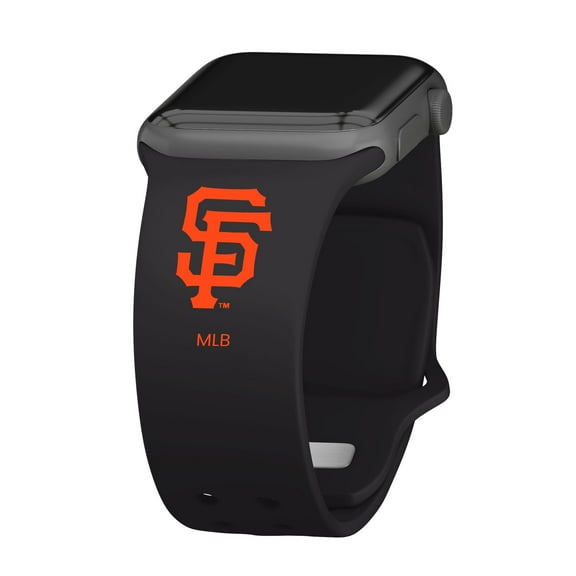 Black San Francisco Giants Logo Silicone Apple Watch Band
