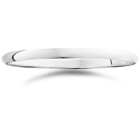 High Polished Dome - 2mm Dome High Polished Wedding Band 14K White Gold