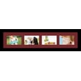 thumbnail image 2 of collage photo frame single mat with 4-4x6 openings and  black frame., 2 of 2