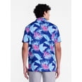 thumbnail image 3 of Birdie Bound Men's and Big Men's Vibrant Vines Golf Polo Shirt, Sizes XS-4XLT, 3 of 5