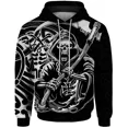 thumbnail image 3 of Sudadera con capucha de estilo vintage Harajuku de otoño para hombre, sudadera con capucha para hombre, sudadera con capucha con estampado genial de calavera y demonio, ropa para hombre, 3 of 4