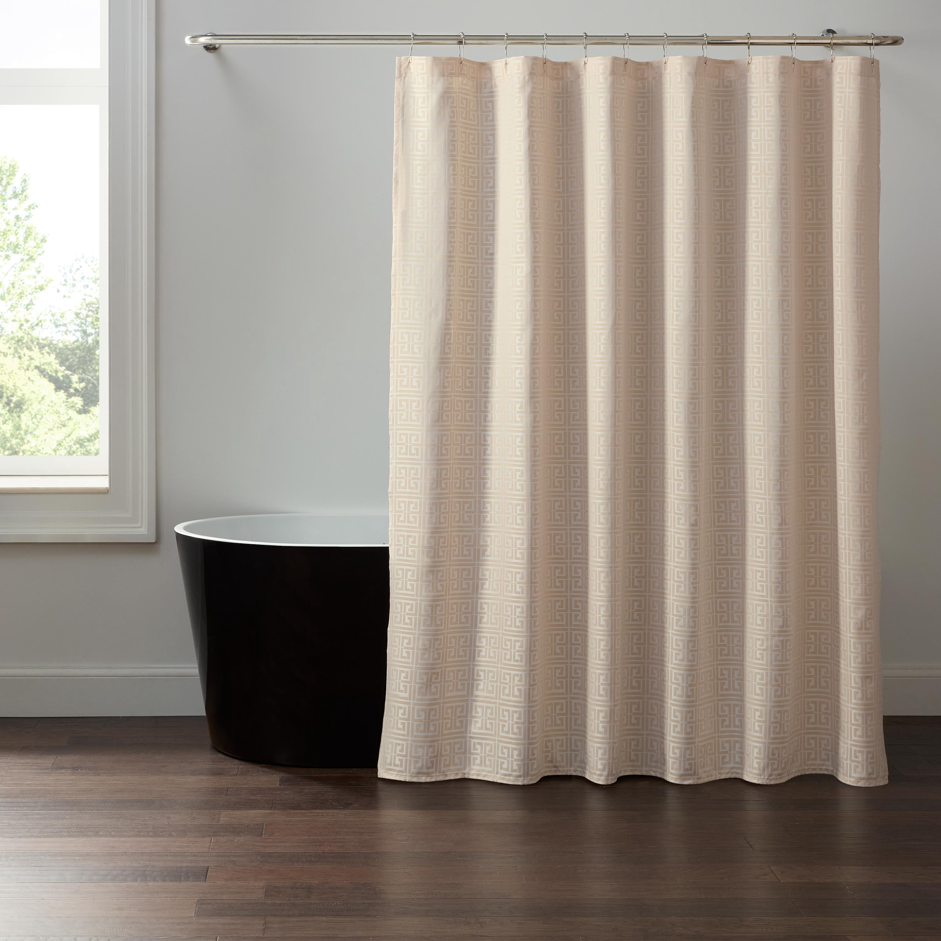 Martex Arcadia Dune Shower Curtain, 72" x 72", Pebble