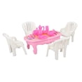 thumbnail image 1 of Silla de mesa de comedor en miniatura, sillas de mesa de comedor para casa de muñecas, muebles para casa de muñecas, sillas de mesa de comedor para casa de muñecas diseñadas para durar, 1 of 14