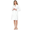 thumbnail image 3 of TowelSelections Women's Robe, Turkish Cotton Short Terry Bathrobe Small White, 3 of 5