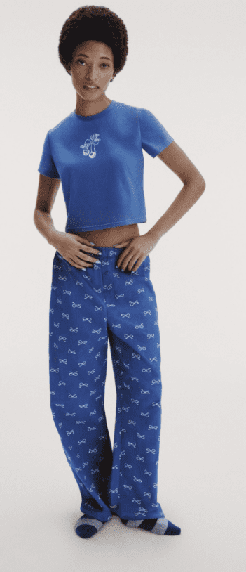 No Boundaries Sleepwear Graphic Baby Tee, Women's XS-XXL