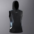 thumbnail image 6 of Noric Men's Sleeveless Hooded Athletic Tank Top Print Workout Shirt with Pocket, Casual Sport Muscle Tee for Gym Runing, 6 of 9