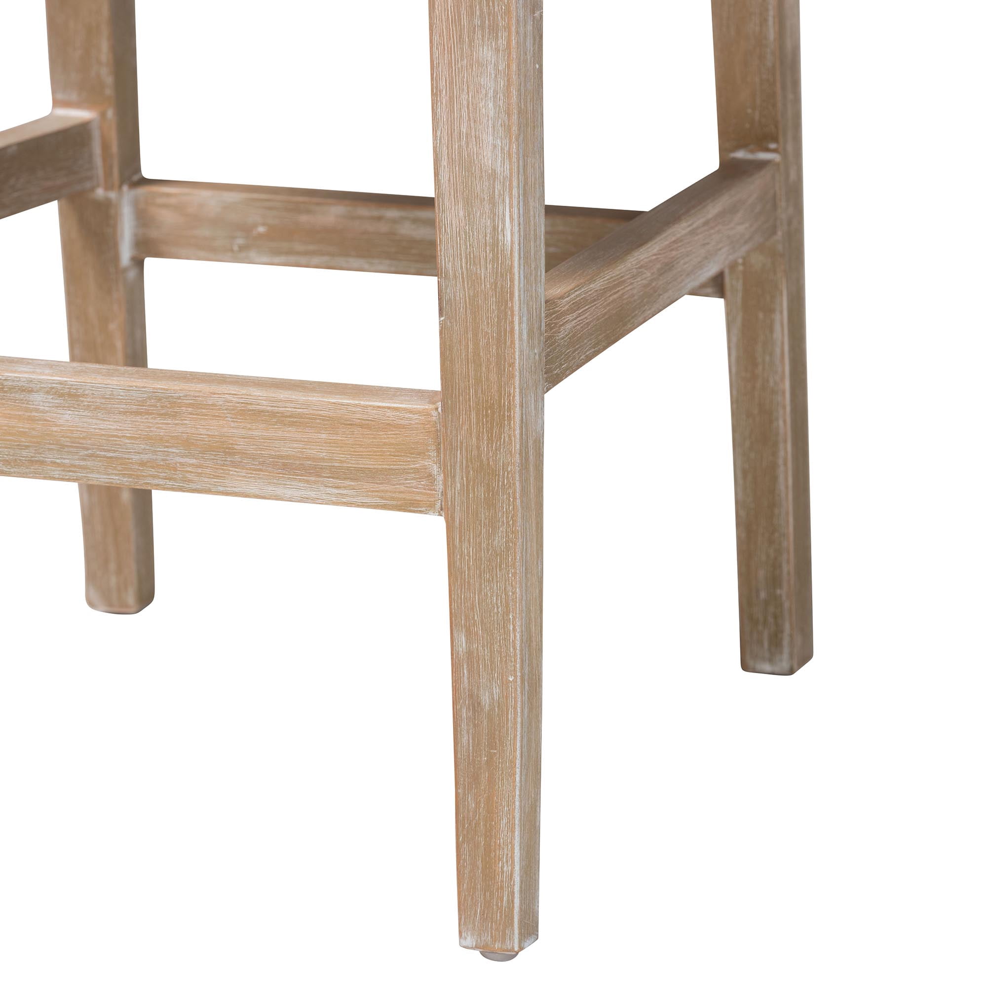 bali & pari Ashford Cottage Counter Stool, Counter Height, Whitewash Beige