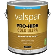 1 PK, Valspar Pro-Hide Gold Ultra Zero VOC Latex Flat Interior Wall Paint, Pastel Base, 1 Gal.