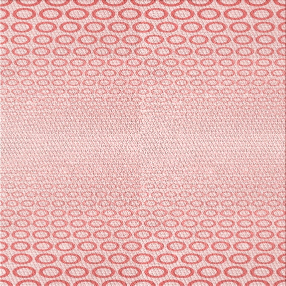 Ahgly Company Indoor Square Patterned Light Rose Pink Area Rugs, 5' Square