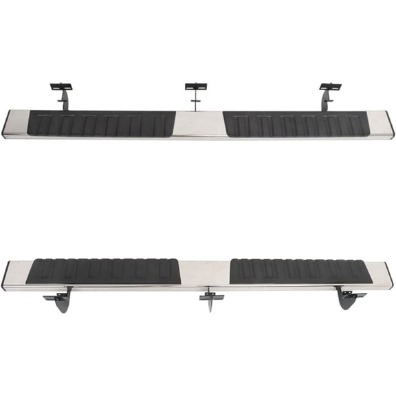 LABLT 6 Side Steps Side Steps Running Boards Replacement for Ram 1500 & 1500 Classic & 2500 & 3500 Crew Cab 2009-2023 E03SS0115