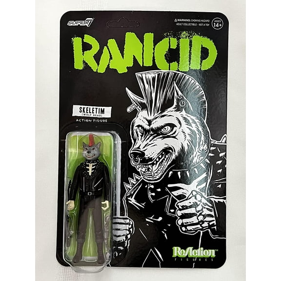 Super7 - Rancid ReAction Figure Wave 3 - Skeletim (Wolf Head)
