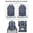 thumbnail image 3 of Mochila de viaje VGCUB grande 40L impermeable para mujeres y hombres, 3 of 9