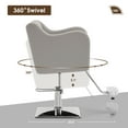thumbnail image 4 of BarberPub Classic Swivel Salon Chair, Hydraulic Barber Chair, 4 of 7