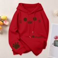 thumbnail image 2 of Bibifish Womens Sweatshirts Paw Graphic Crewneck Sweatshirts Loose Long Sleeve Pullover Tops Casual Cute Daily Outfits, 2 of 3