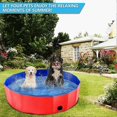 thumbnail image 4 of Dog Pool Paddling Pool Kids Bath Pool Foldable Swimming Pool for Dogs Cats Kids Portable PVC Non, 4 of 5