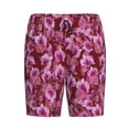 thumbnail image 4 of Wukai Orchids Flowers Men’s Short Pajama Pants With Pockets Soft Sleep Pj Shorts for Men-X-Large, 4 of 6