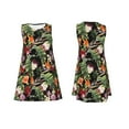thumbnail image 7 of Yiaed Watercolor Tropical Flowers Print Women's Sleeveless Dress, Loose Fit Summer Dress, Casual Sleeveless Dress for Women, 7 of 7