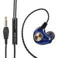 thumbnail image 2 of Auriculares Auriculares manos libres con cable de 3,5 mm Gancho para la oreja Auriculares deportivos portátiles para teléfono con micrófono, Azul Sweethay EL004954-02, 2 of 2