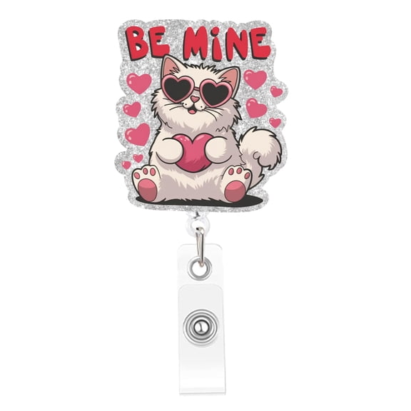 Funny Nurse Badge Reel,Cute Work Holder with Retractable Clip,Pediatric Badge Buddy,Nursing Student RN LPN CNA MA Medical Worker Teacher Doctor ID Name Badge Clip Accessories Valentines Day Gifts