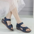 thumbnail image 4 of Hvyesh Orthopedic Sandals for Women Dressy Summer, Sandals Lunge Massage Shoes Summer Fashion Casual Elegant Wedge Heel Sandals Size 7, 4 of 5