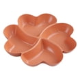 thumbnail image 1 of Plato para aperitivos, bandeja para frutas secas, plato para servir dulces y frutos secos con 4 compartimentos, plato para servir aperitivos, platos naranja mayimx Bandeja para servir refrigerios, 1 of 9