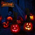 thumbnail image 3 of 2 linternas de calabaza de Halloween --- Calabaza pequeña con tapa amarilla 212 + Calabaza pequeña con tapa verde 212 Adepaton WLJ-1223, 3 of 5