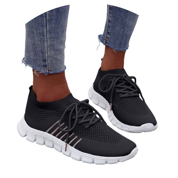 Womens Slip On Running Sneakers Tennis Non Slip Walking Gym Workout Athletic Comfortable Lightweight Fashion Sport Casual Shoes