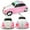 Pink, variant on Fuzix WS-1958 Car Bluetooth Portable Speaker with LED AUX USB FM Rechargeable
